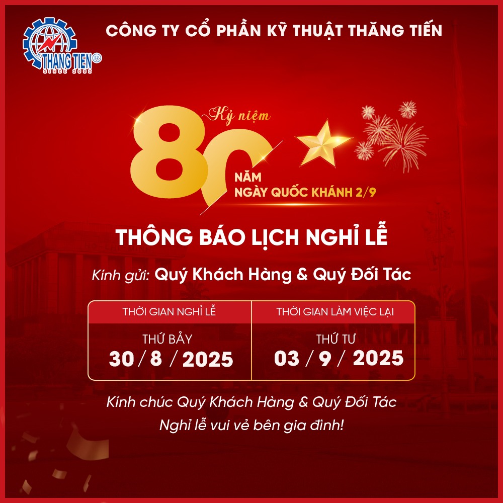 THÔNG BÁO LỊCH NGHỈ LỄ QUỐC KHÁNH 02/9/2025